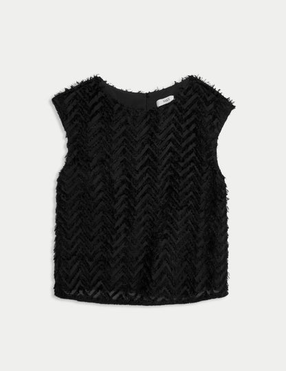 Jacquard Shell Top