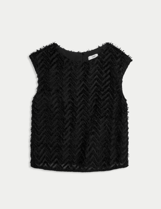 Jacquard Shell Top