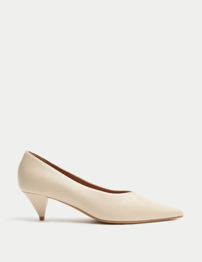 Kitten Heel Court Shoes