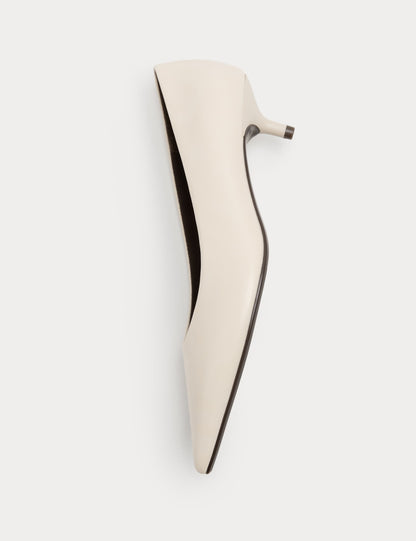 Kitten Heel Pointed Court Shoes