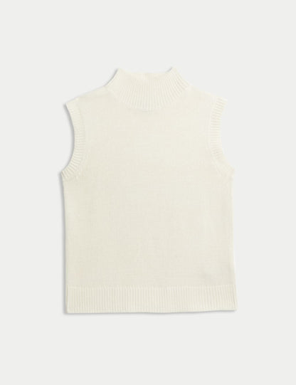 Knitted Vest with Merino Wool