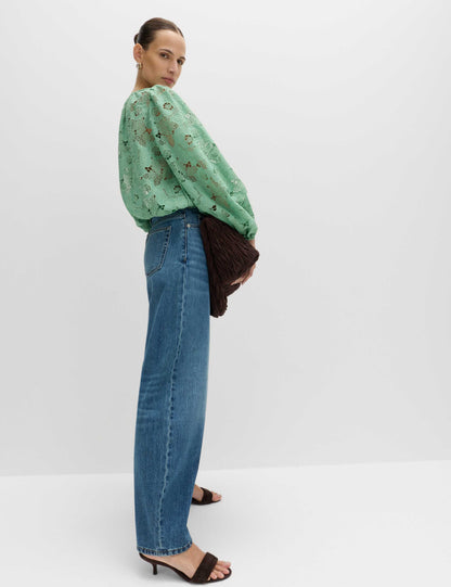 Lace Cutwork Detail Blouse
