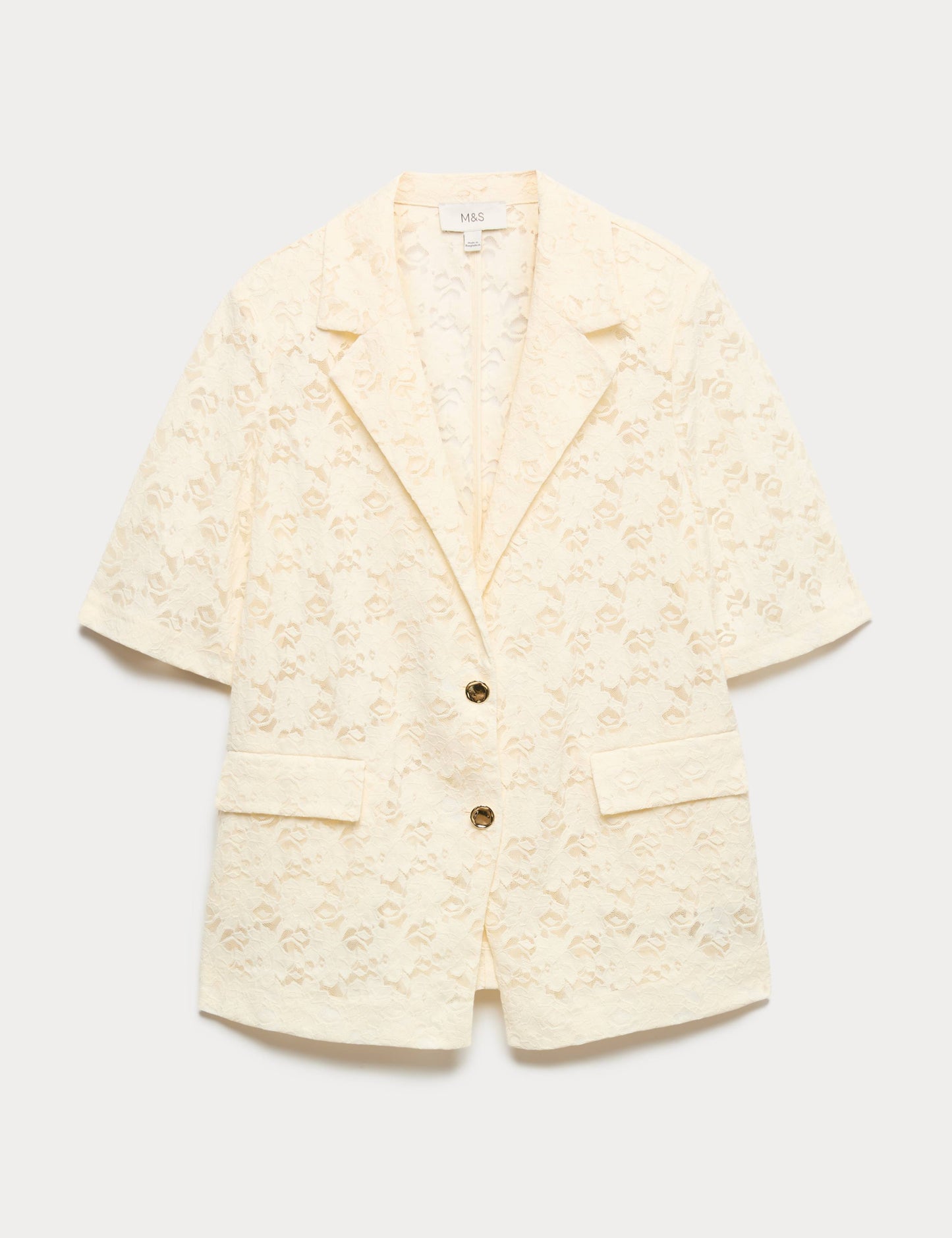 Lace Short Sleeve Jacket