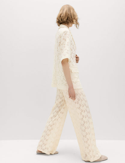 Lace Short Sleeve Jacket