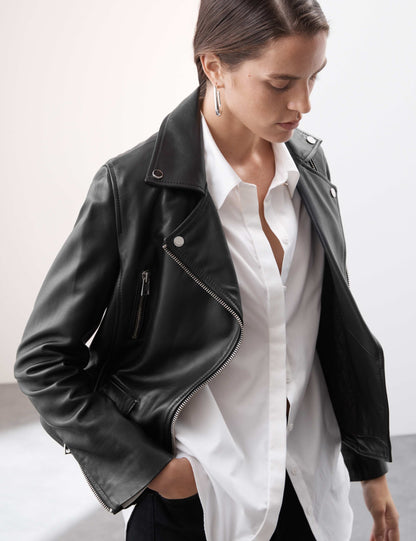 Leather Biker Jacket