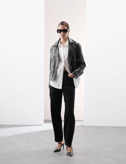 Leather Biker Jacket