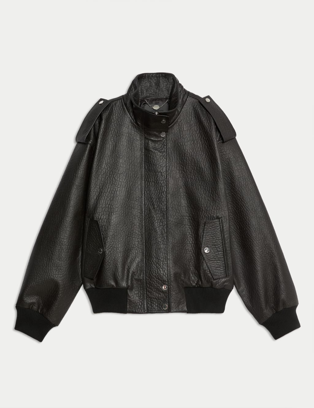 Leather Bomber Jacket