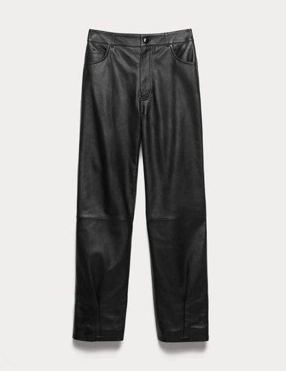 Leather High Waisted Trousers