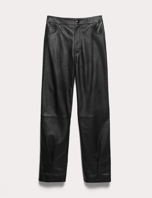 Leather High Waisted Trousers