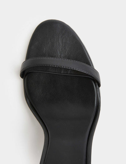 Leather Tassel Strappy Stiletto Heel Sandals