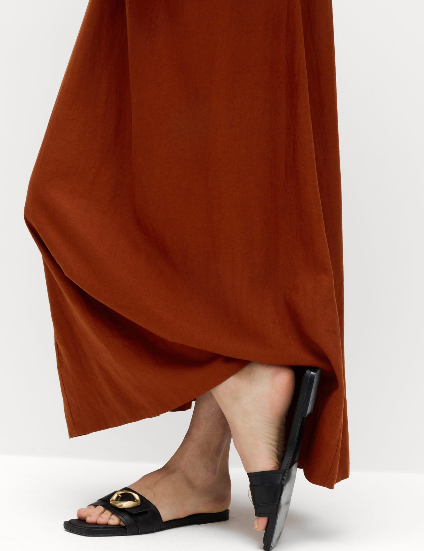 Linen Rich Tie Bow Maxi Beach Dress