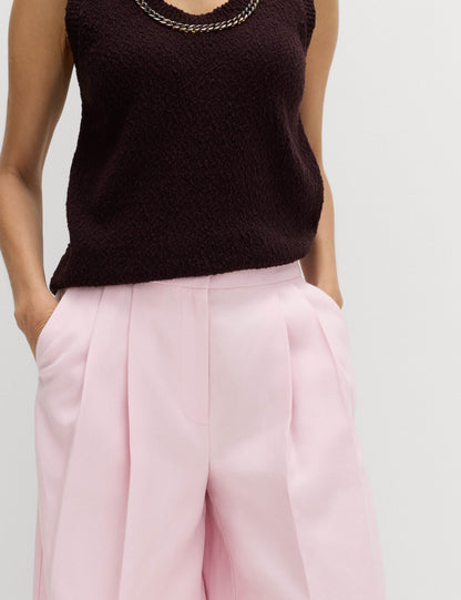 Lyocell Rich Pleat Front Palazzo Trousers