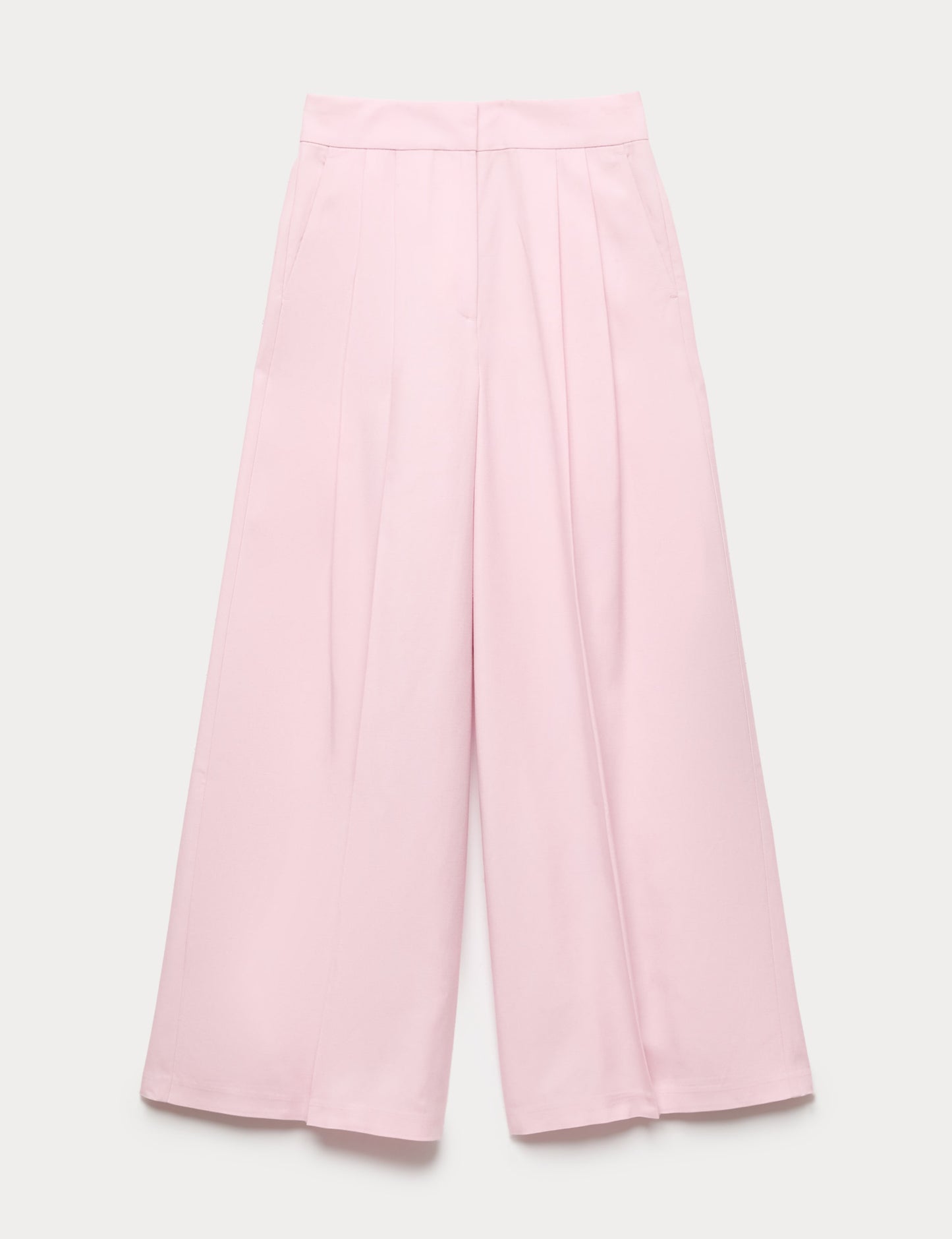 Lyocell Rich Pleat Front Palazzo Trousers