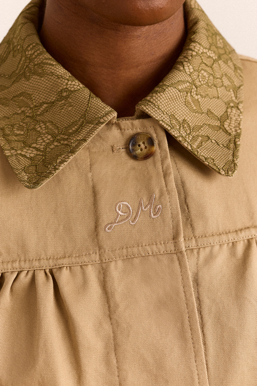 Mini Mercedes Reversible Coat - Lace