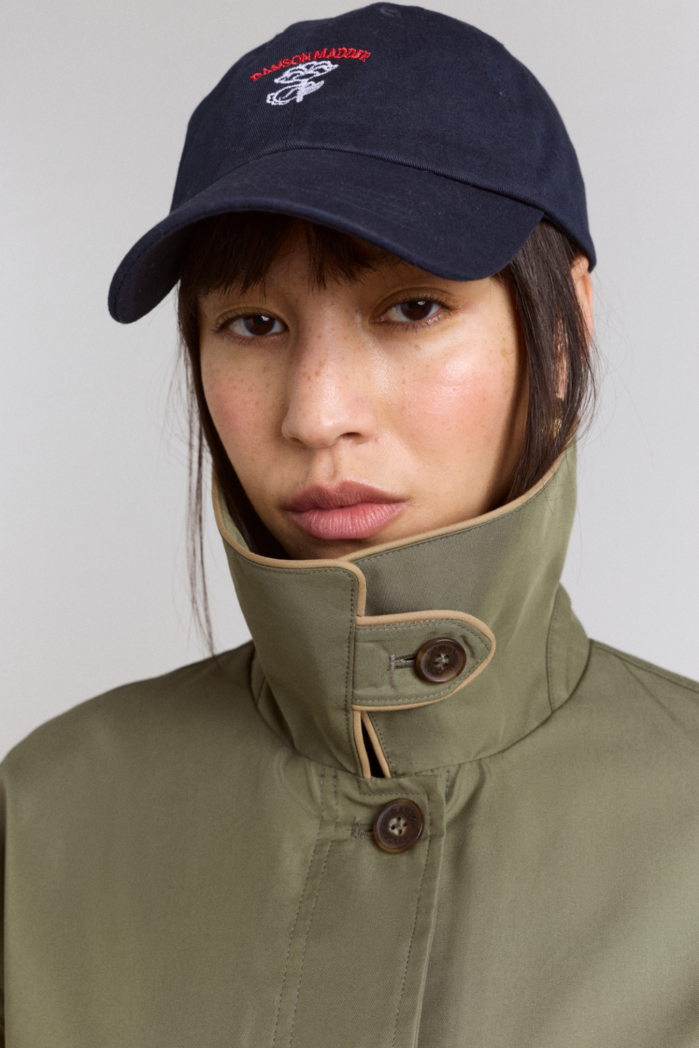 Multi-wear myrtle trench in khaki