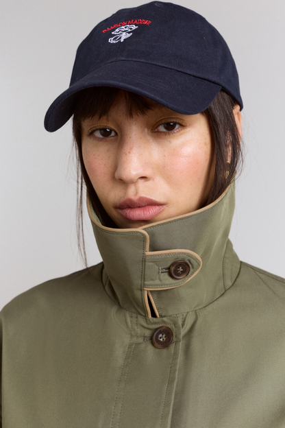 Multi-wear myrtle trench in khaki