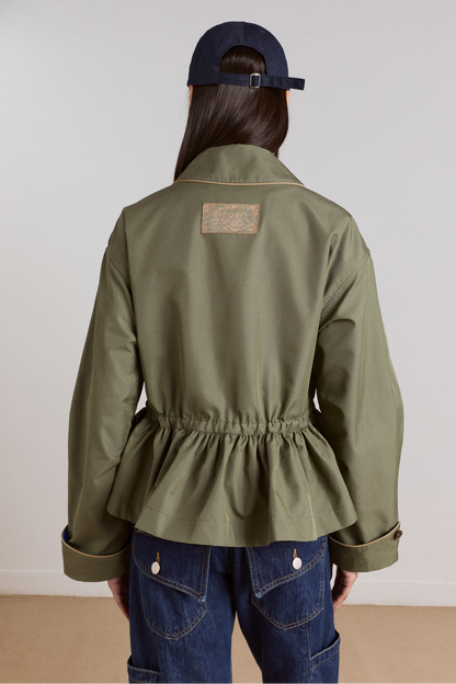 Multi-wear myrtle trench in khaki