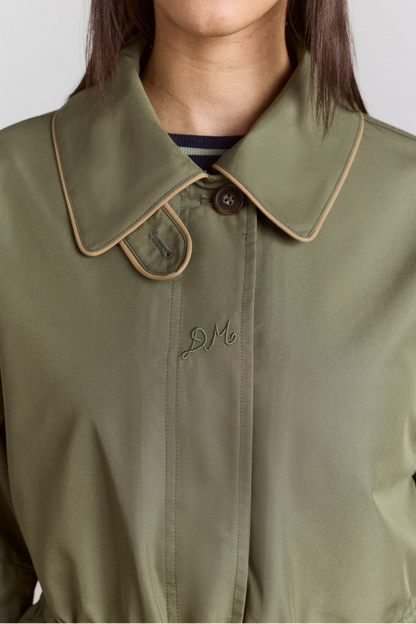 Multi-wear myrtle trench in khaki