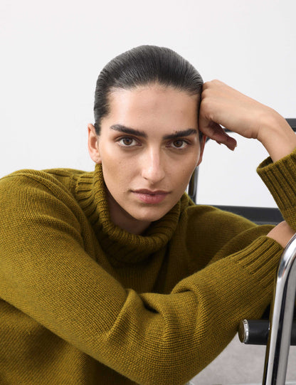 Merino Wool Rich Relaxed Jumper with Cashmere