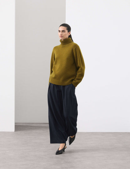 Merino Wool Rich Relaxed Jumper with Cashmere