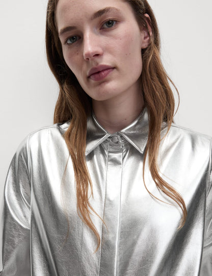 Metallic Collared Shirt