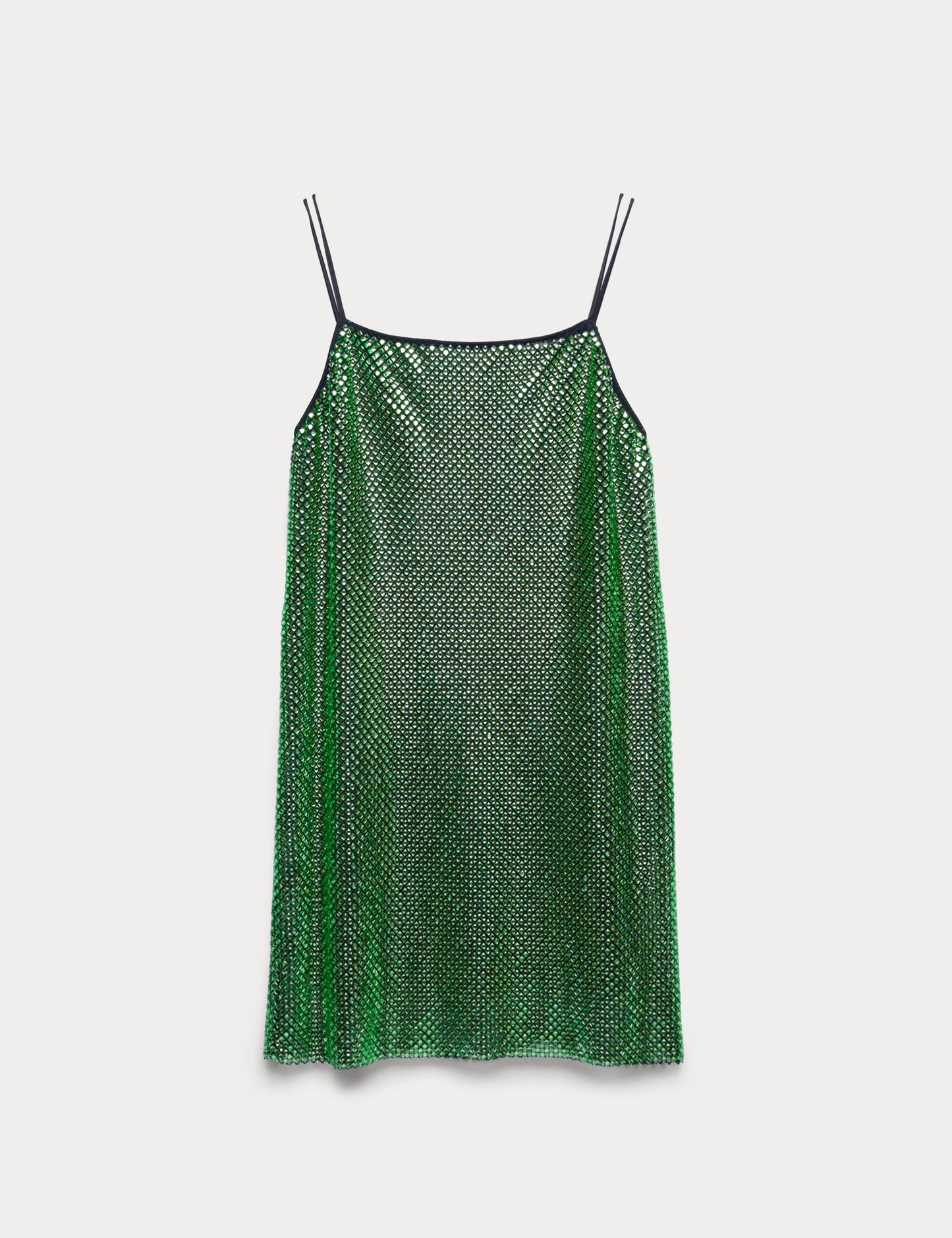 Metallic Embellished Mini Shift Dress