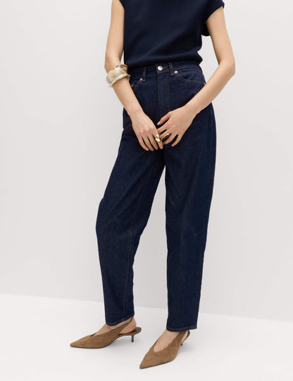 Mom High Waisted Ankle Grazer Jeans