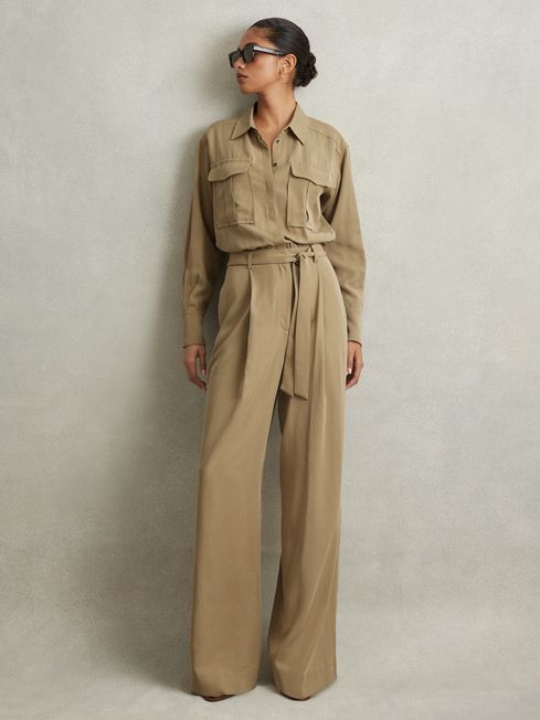 Wide leg jumpsuit