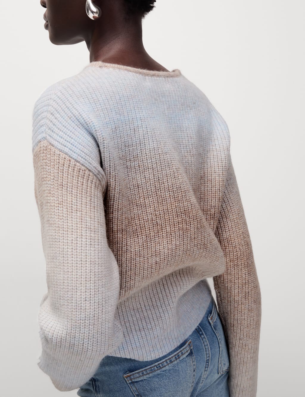 Ombre Crew Neck Jumper