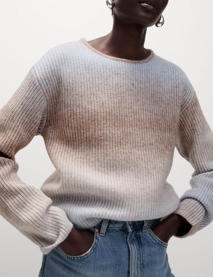 Ombre Crew Neck Jumper