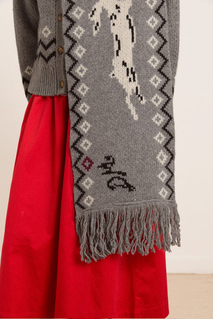 Cecily Bunny Scarf in Lambswool