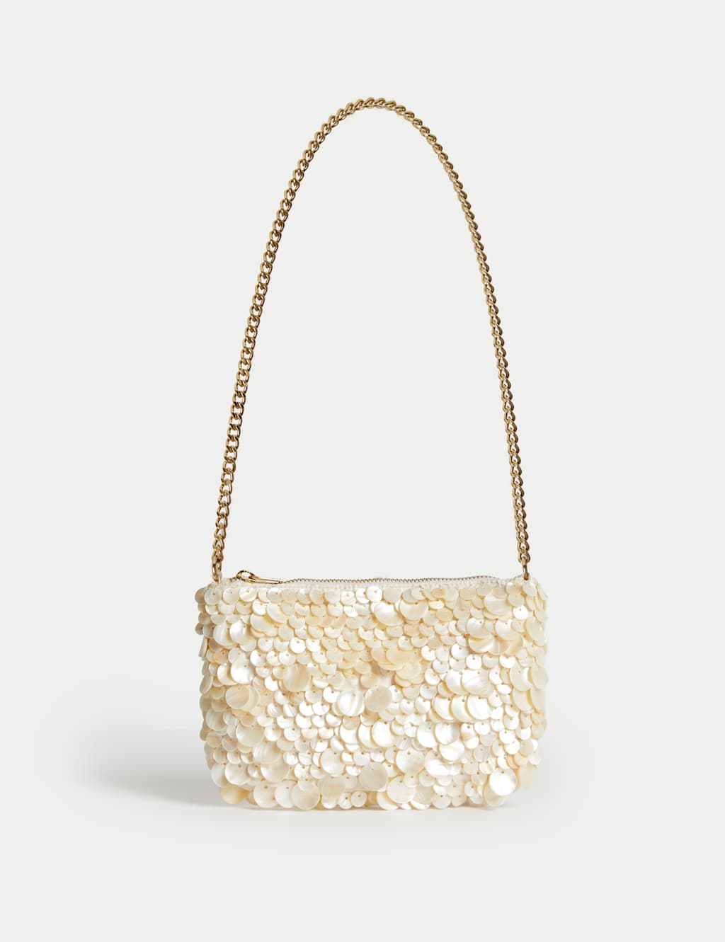 Pearl Chain Strap Shoulder Bag