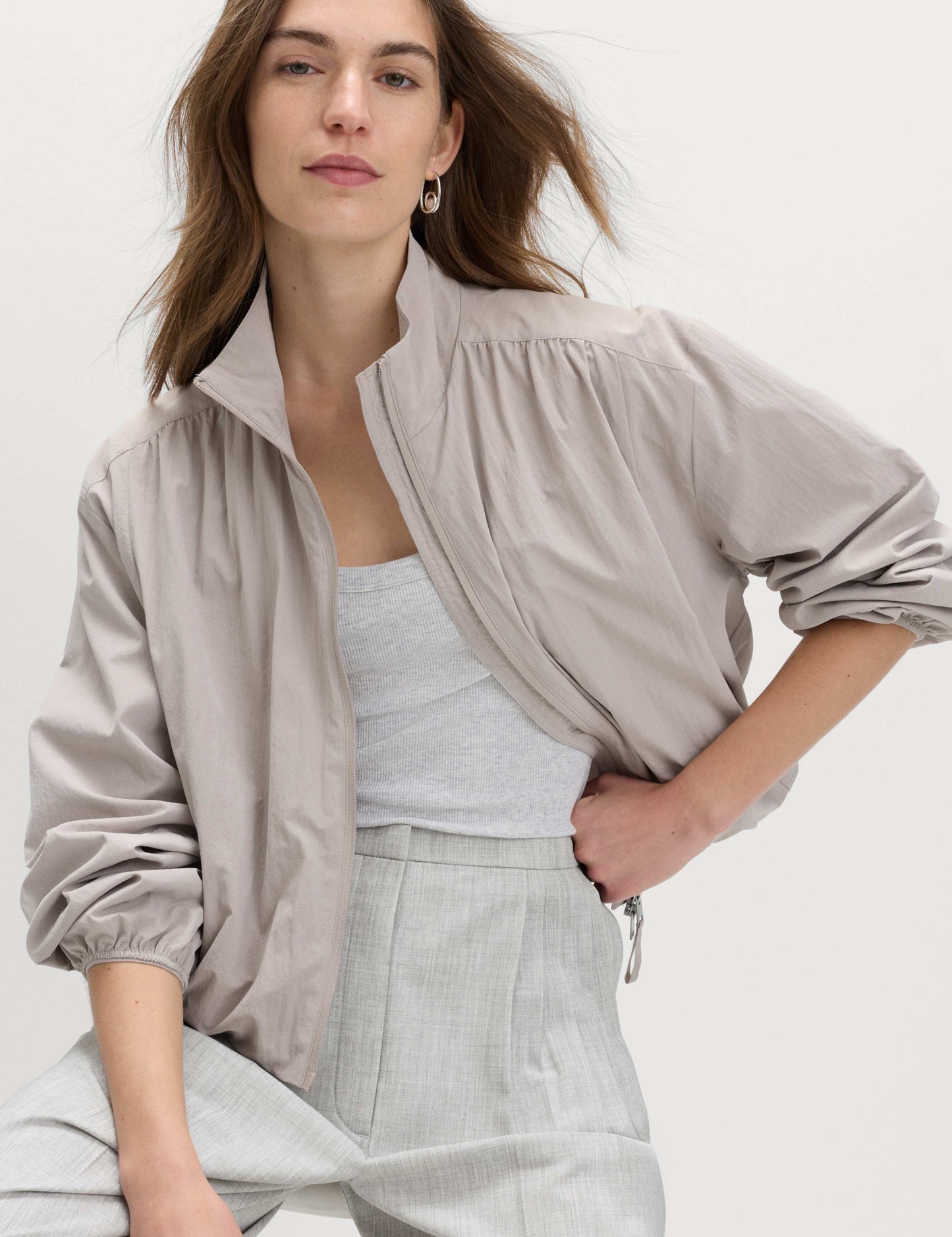 Pleat Front Wide Leg Palazzo Trousers
