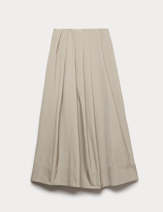 Pleated Midi Skirt