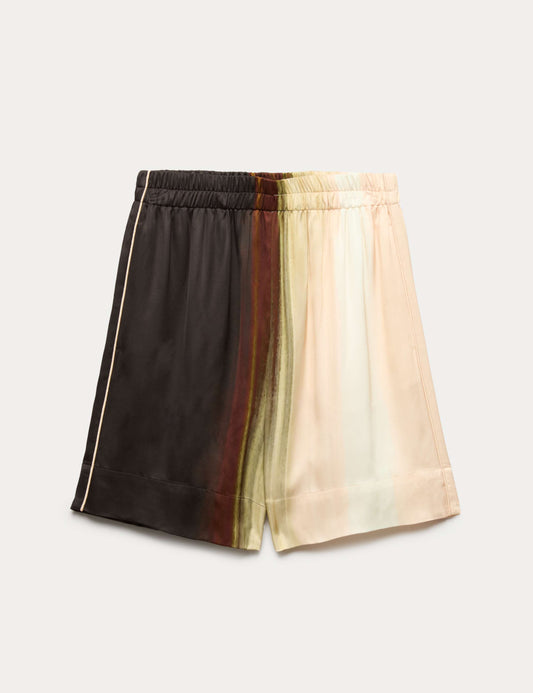 Printed High Waisted Resort Shorts