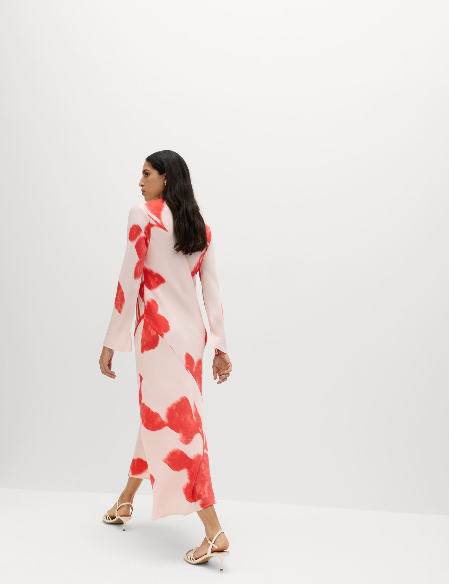 Printed Midaxi Column Dress
