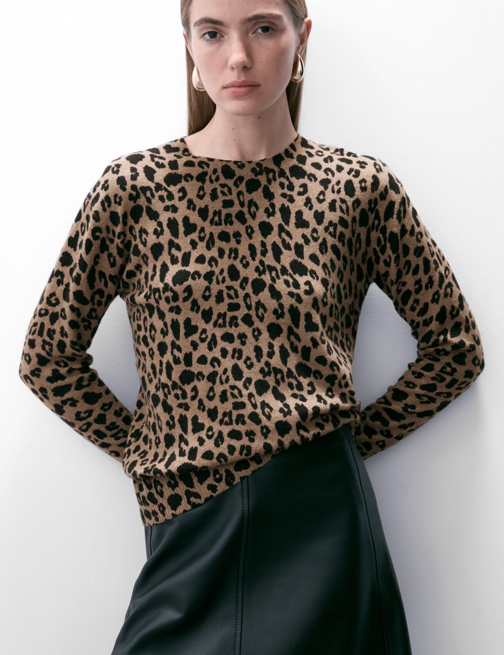 Pure Cashmere Animal Print Jumper