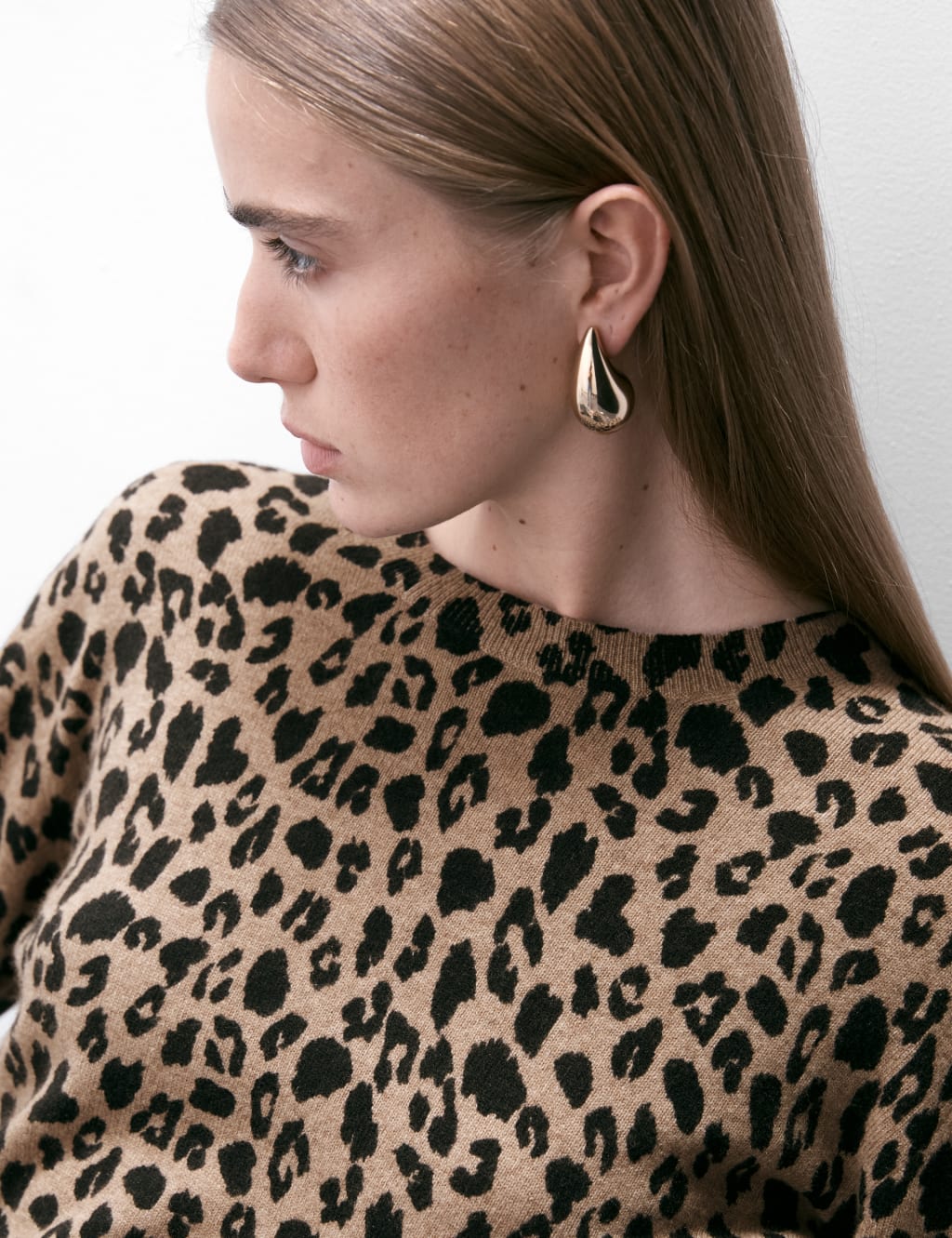 Pure Cashmere Animal Print Jumper