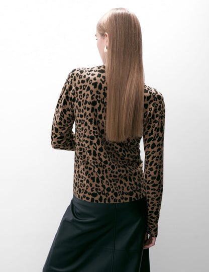 Pure Cashmere Animal Print Jumper