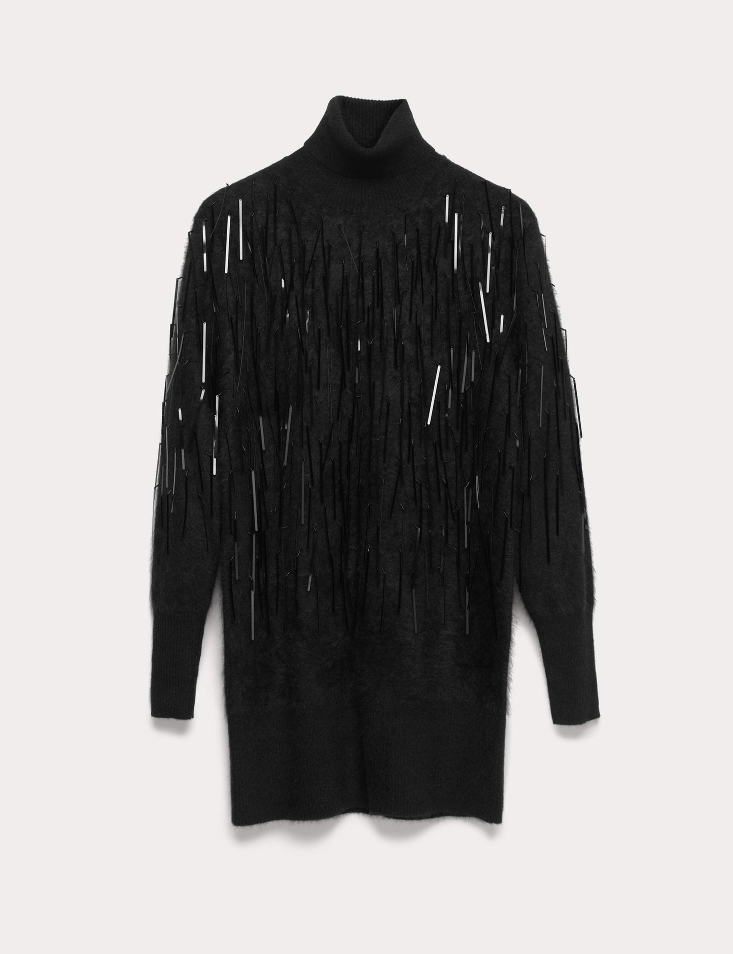 Pure Cashmere Embellished Mini Jumper Dress