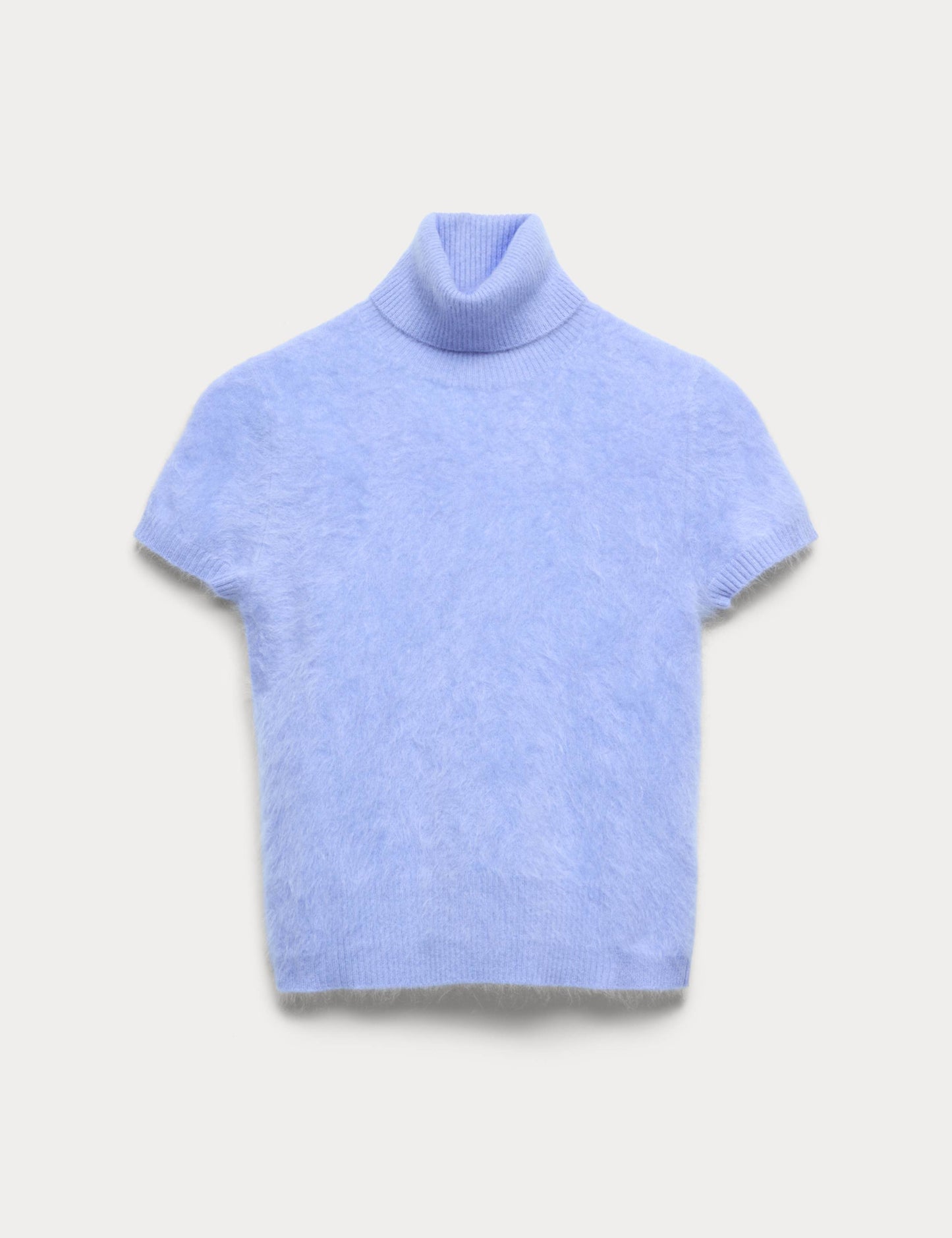 Pure Cashmere Roll Neck Knitted Top