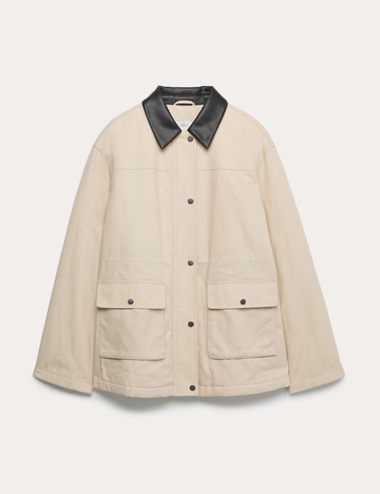 Pure Cotton Canvas Padded Barn Jacket