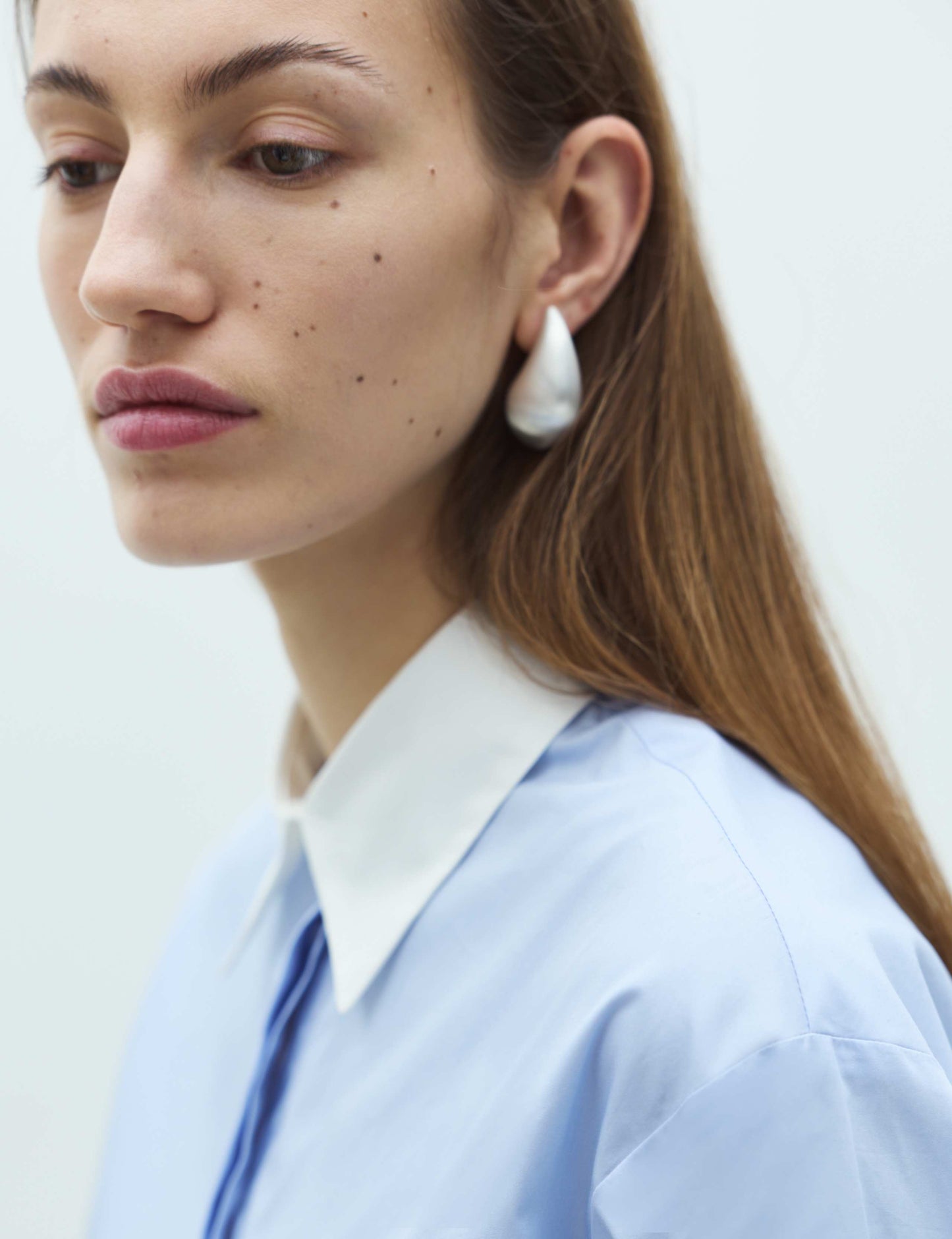 Pure Cotton Contrast Detail Oversized Shirt