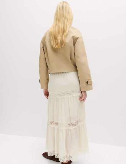 Pure Cotton Cropped Utility Jacket