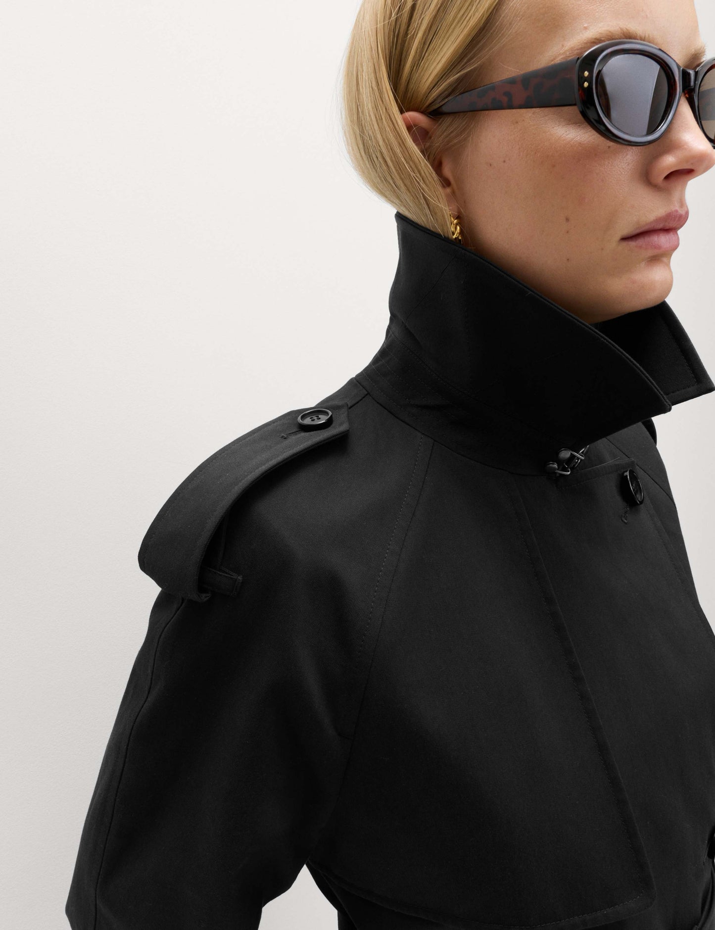 Pure Cotton Longline Trench Coat