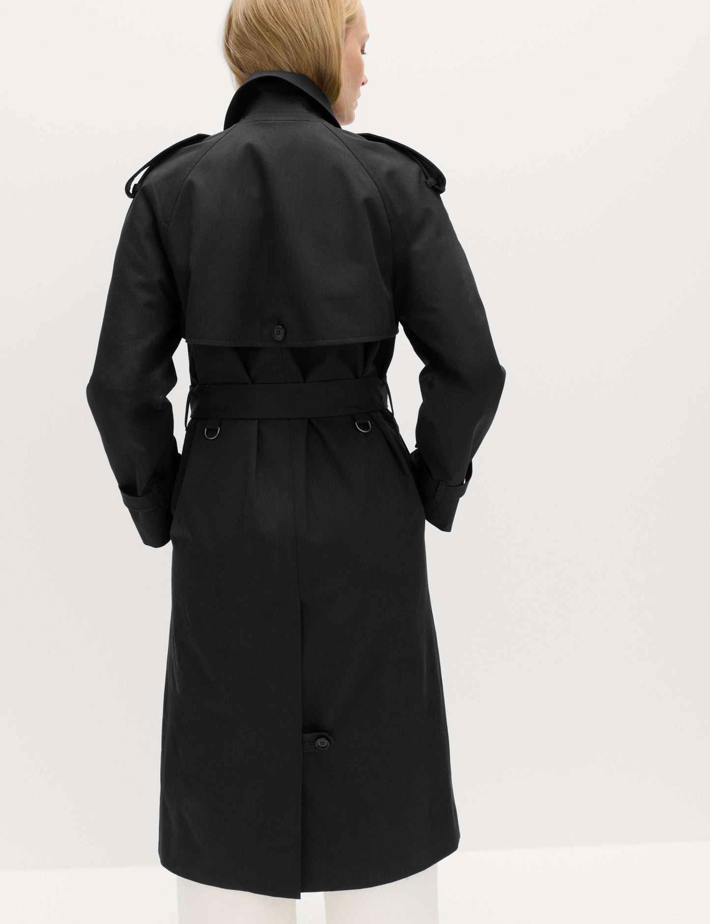 Pure Cotton Longline Trench Coat
