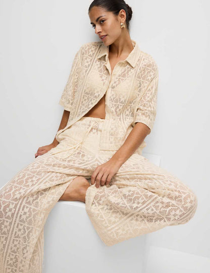 Pure Cotton Short Sleeve Beach Shirt
