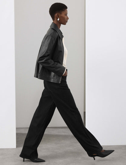 Pure Leather Trucker Jacket