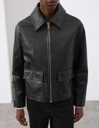 Pure Leather Trucker Jacket