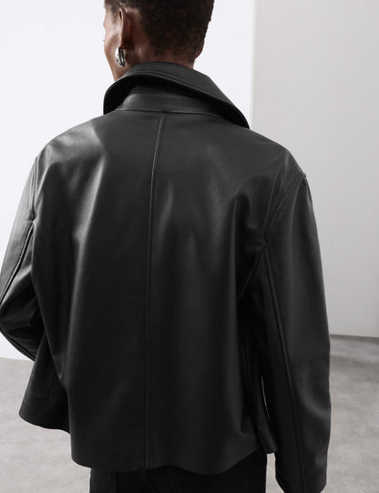 Pure Leather Trucker Jacket